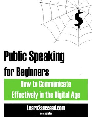 cover image of Public Speaking for Beginners